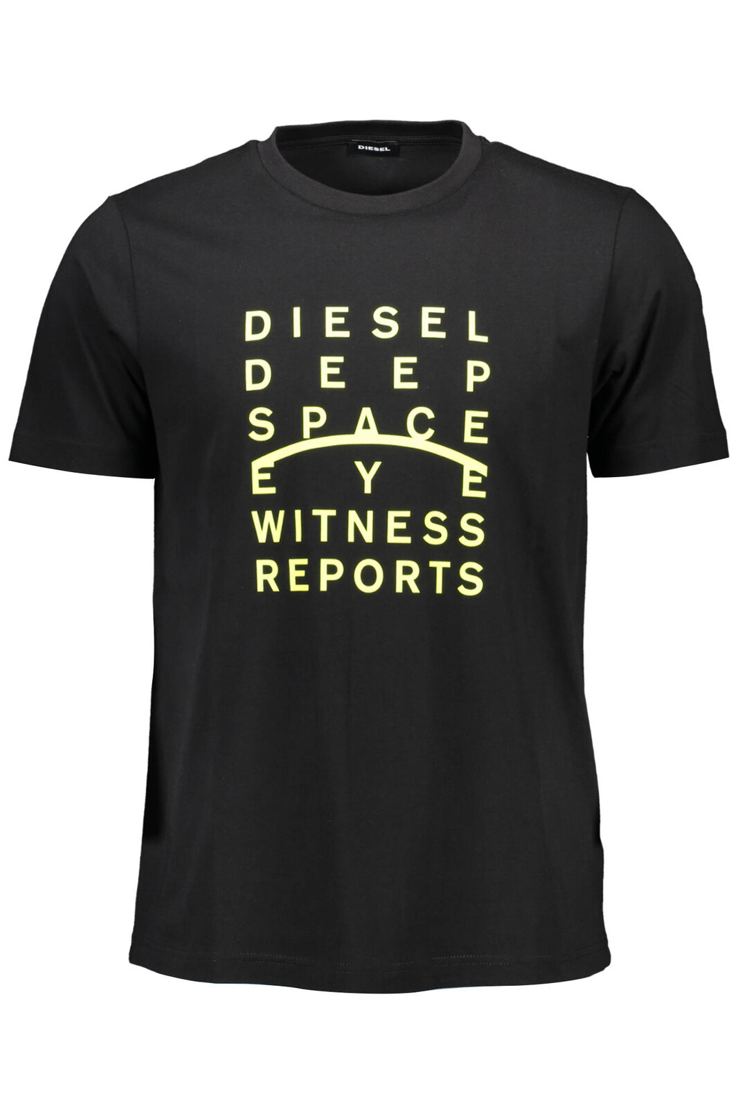 DIESEL MEN'S SHORT SLEEVE T-SHIRT BLACK
