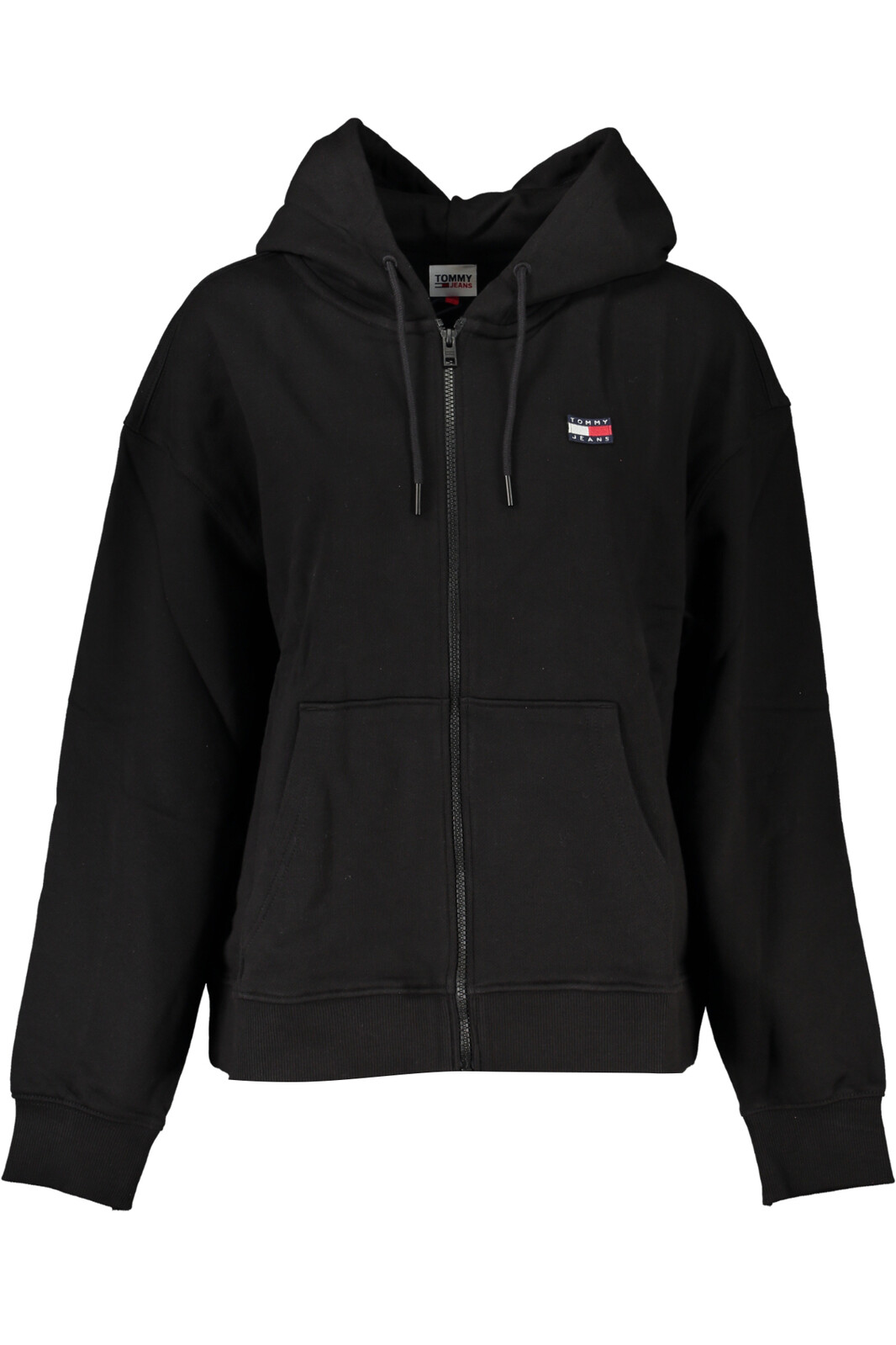 TOMMY HILFIGER WOMEN'S BLACK ZIP SWEATSHIRT