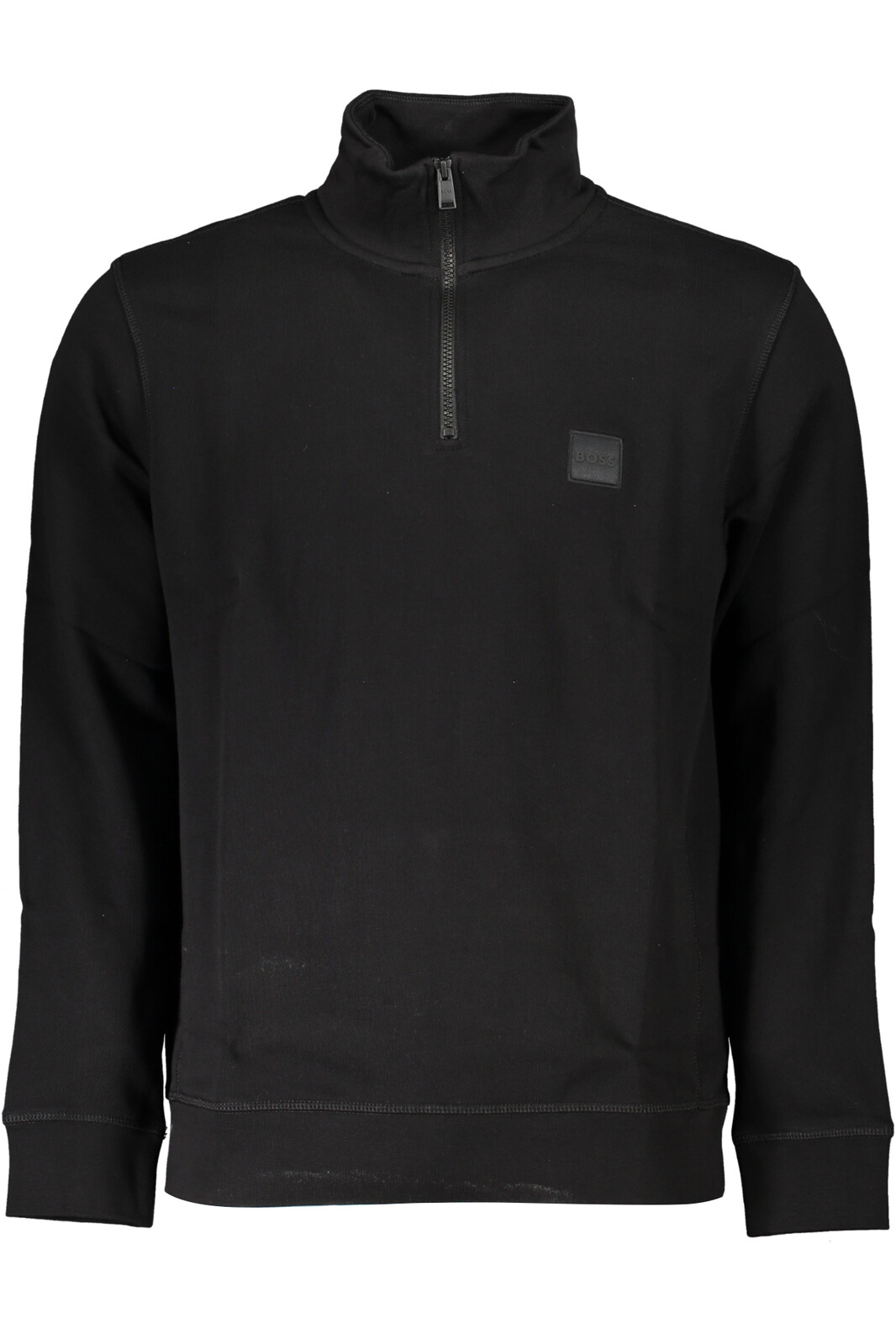 HUGO BOSS MEN'S BLACK ZIP SWEATSHIRT