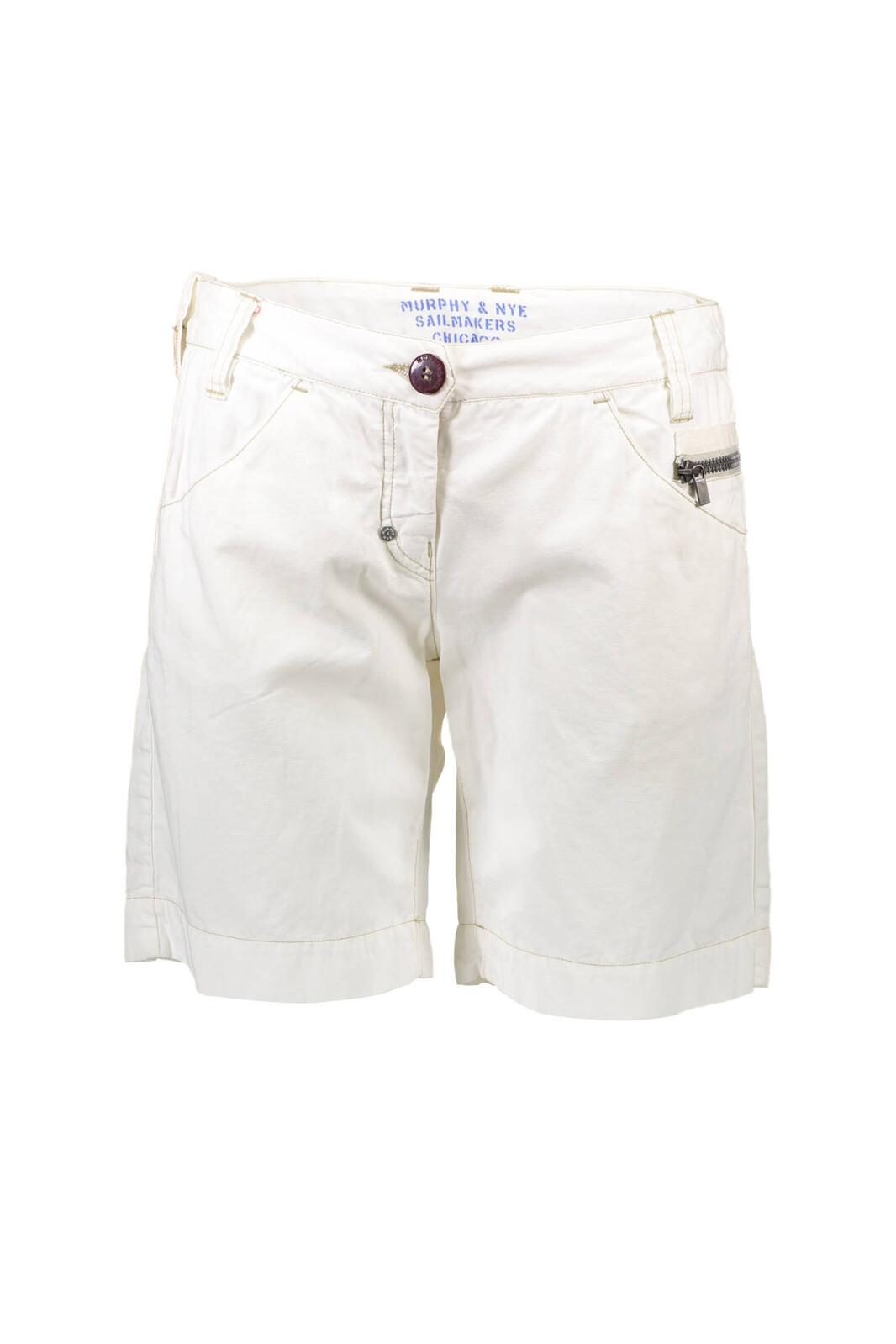 MURPHY & NYE WOMEN'S WHITE BERMUDA TROUSERS