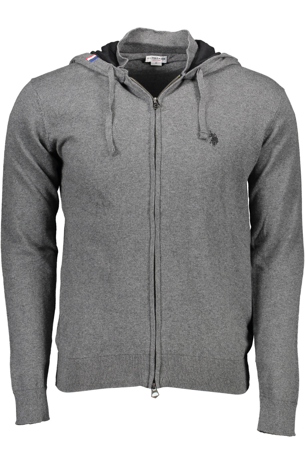 US POLO CARDIGAN MAN GRAY