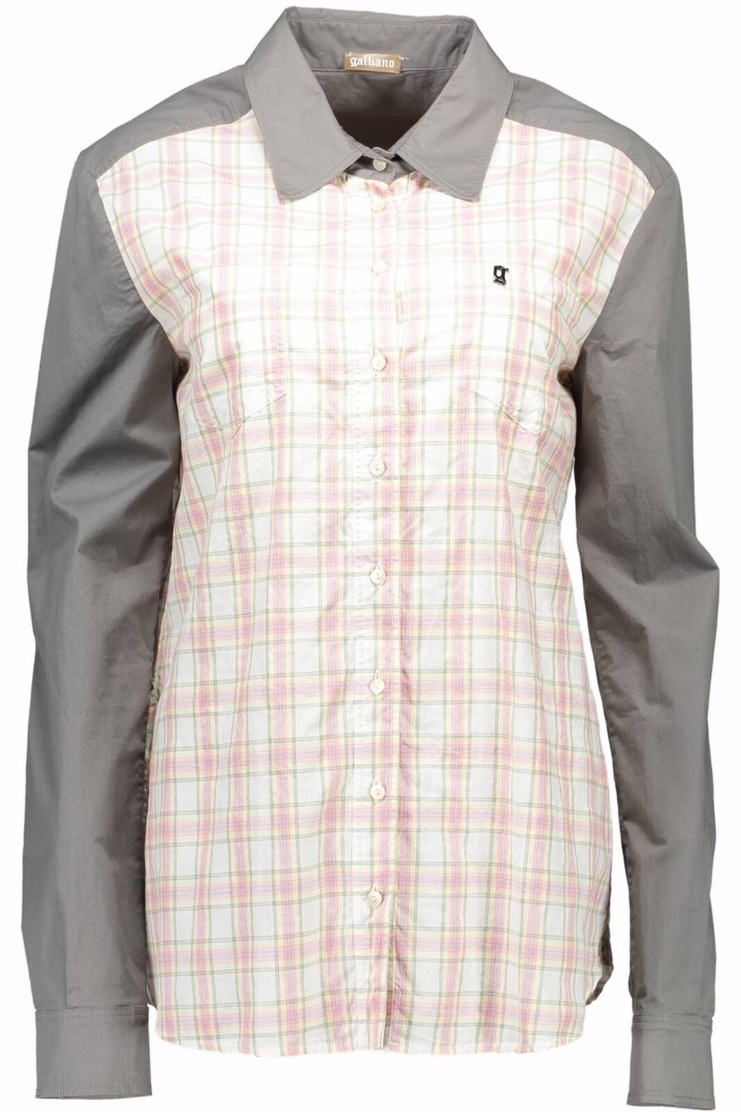 JOHN GALLIANO WOMEN'S LONG SLEEVE SHIRT GRAY