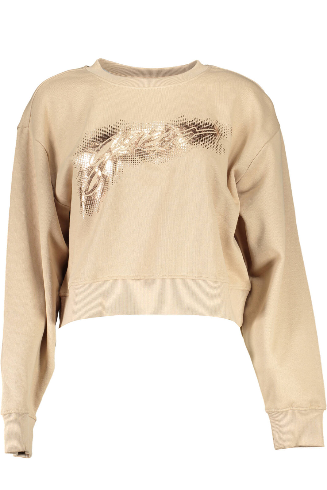 GUESS JEANS SWEATSHIRT WITHOUT ZIP WOMAN BEIGE