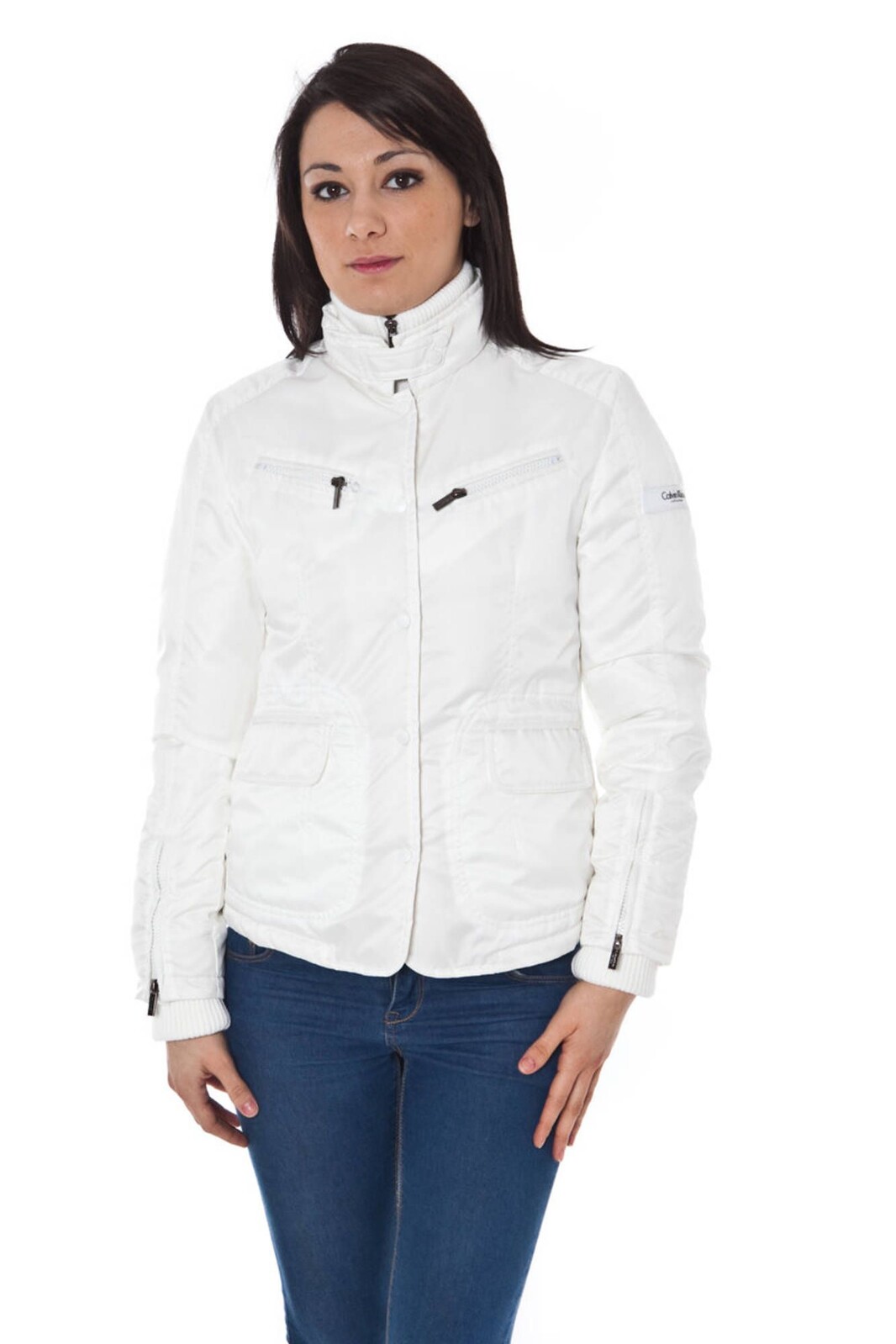 CALVIN KLEIN WHITE WOMAN DOWN JACKET