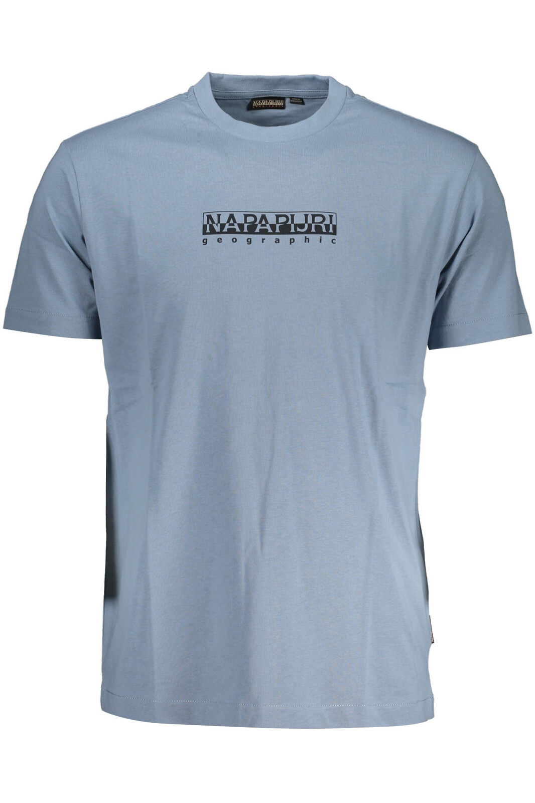 NAPAPIJRI LIGHT BLUE MAN SHORT SLEEVE T-SHIRT