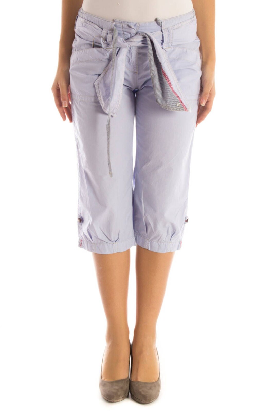 MURPHY & NYE WOMEN'S PURPLE BERMUDA TROUSERS