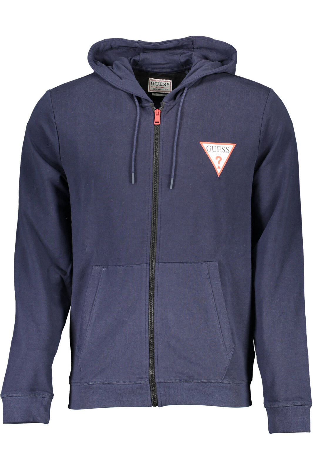 GUESS JEANS SWEATSHIRT WITH ZIP MAN BLUE