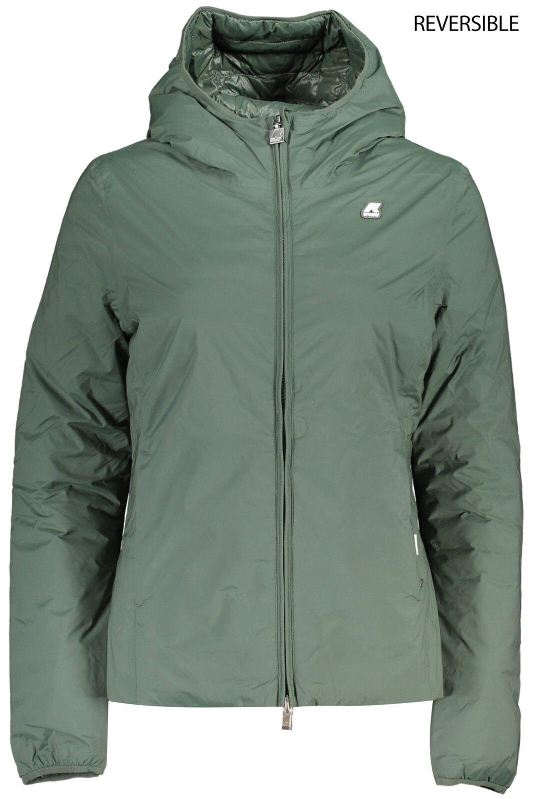 K-WAY WOMEN'S GREEN DOWN JACKET
