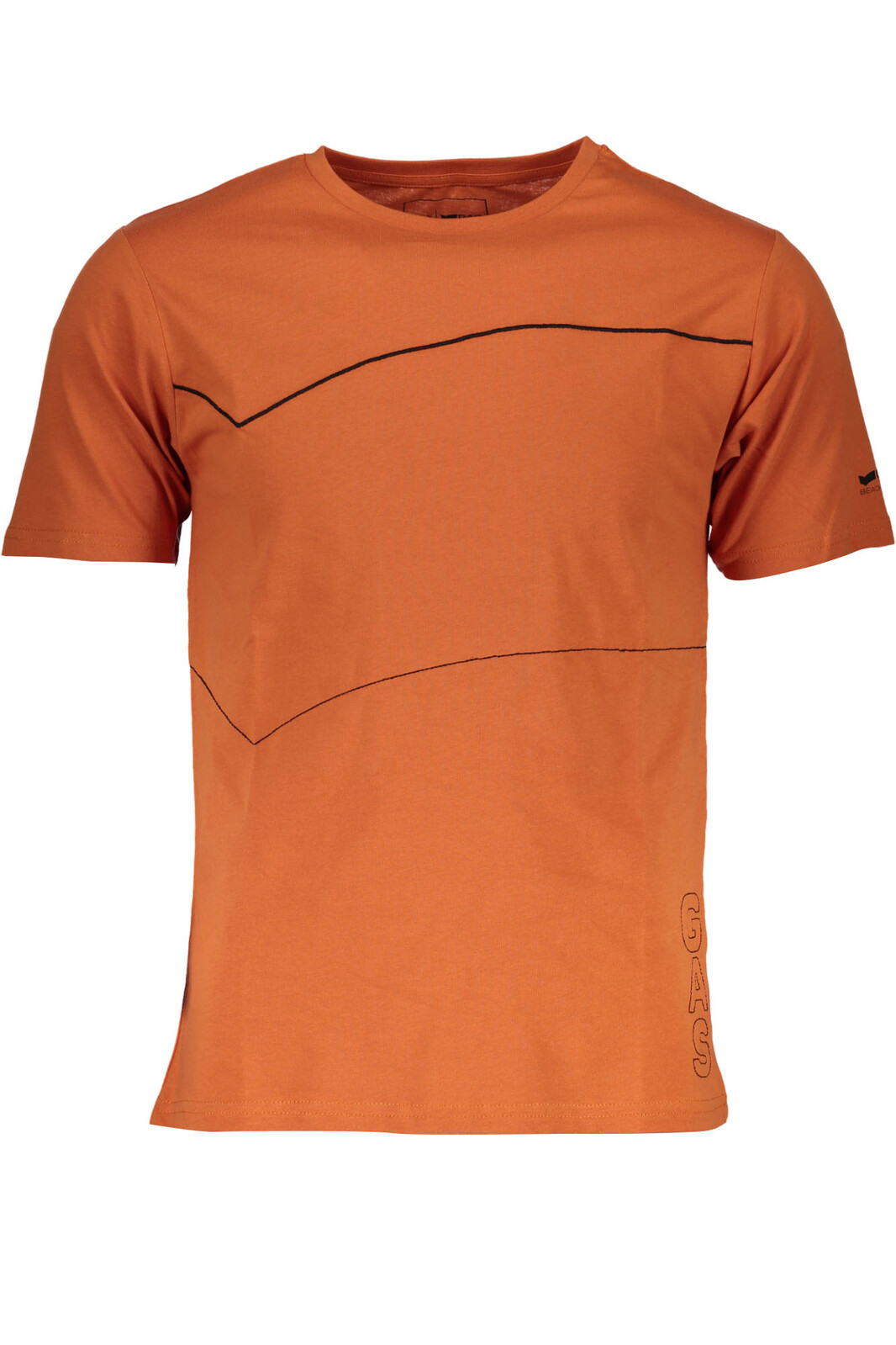 GAS ORANGE MEN'S SHORT SLEEVE T-SHIRT