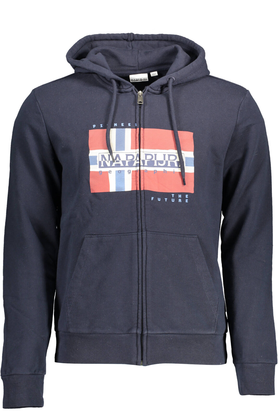 NAPAPIJRI MEN'S BLUE SWEATSHIRT WITH ZIP