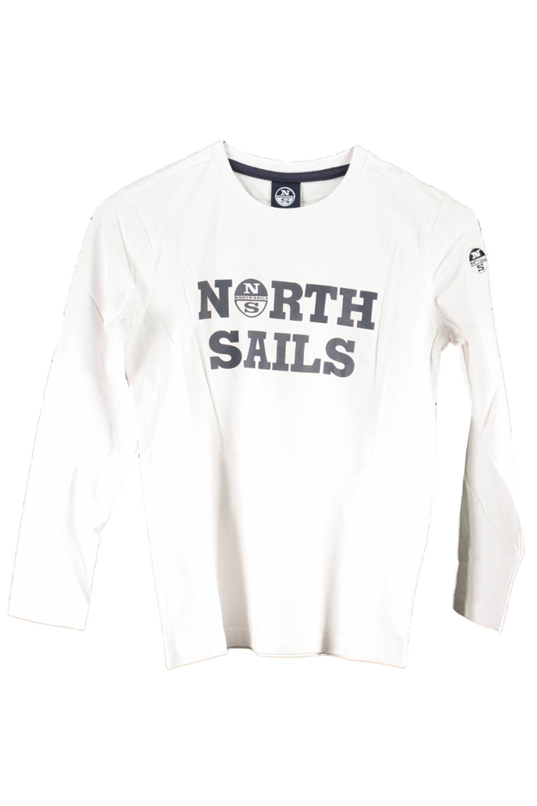 NORTH SAILS WHITE KID LONG SLEEVED T-SHIRT