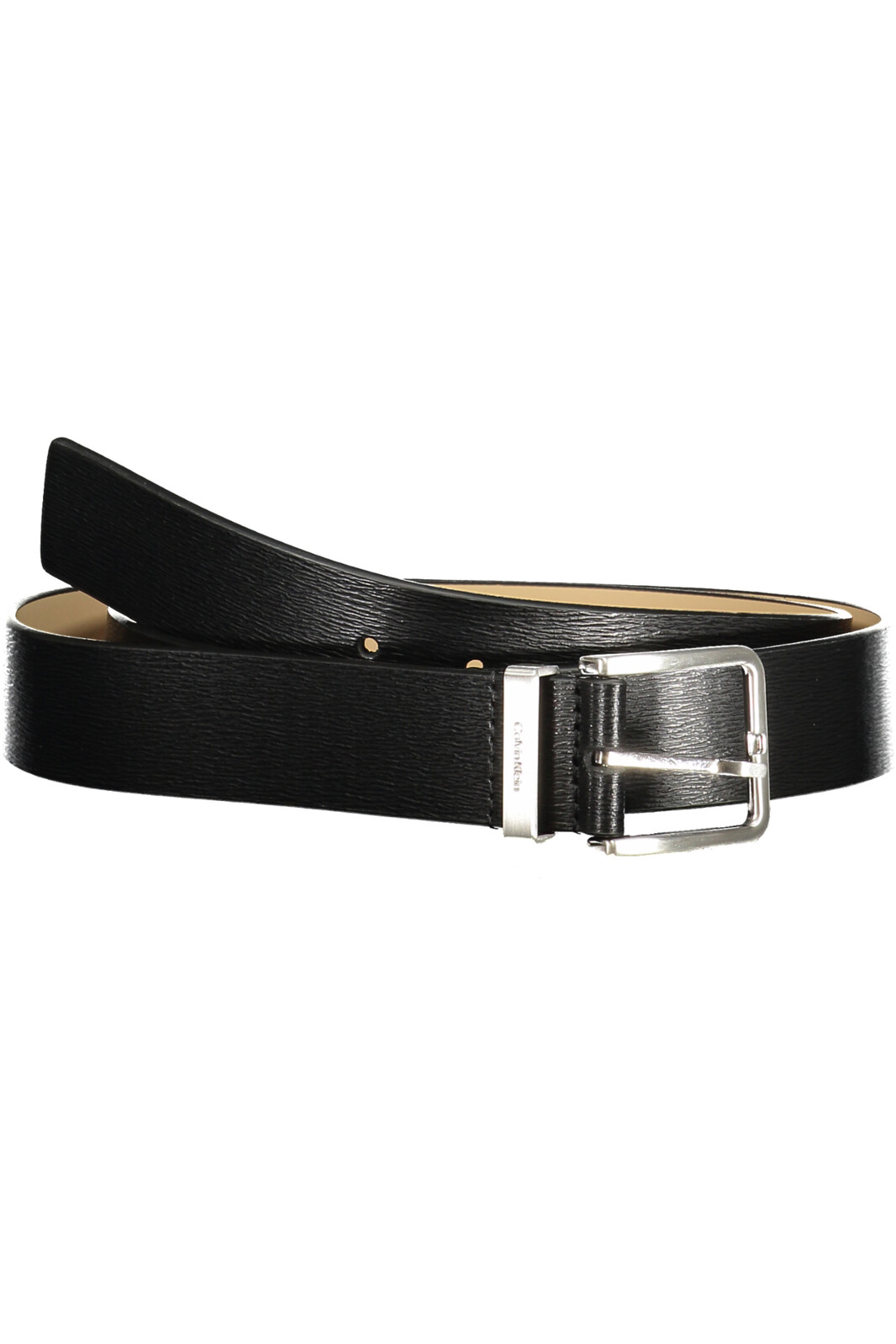 CALVIN KLEIN MEN'S BLACK LEATHER BELT