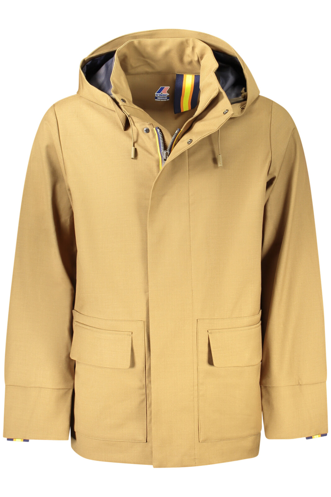 K-WAY MEN'S TRENCH BROWN