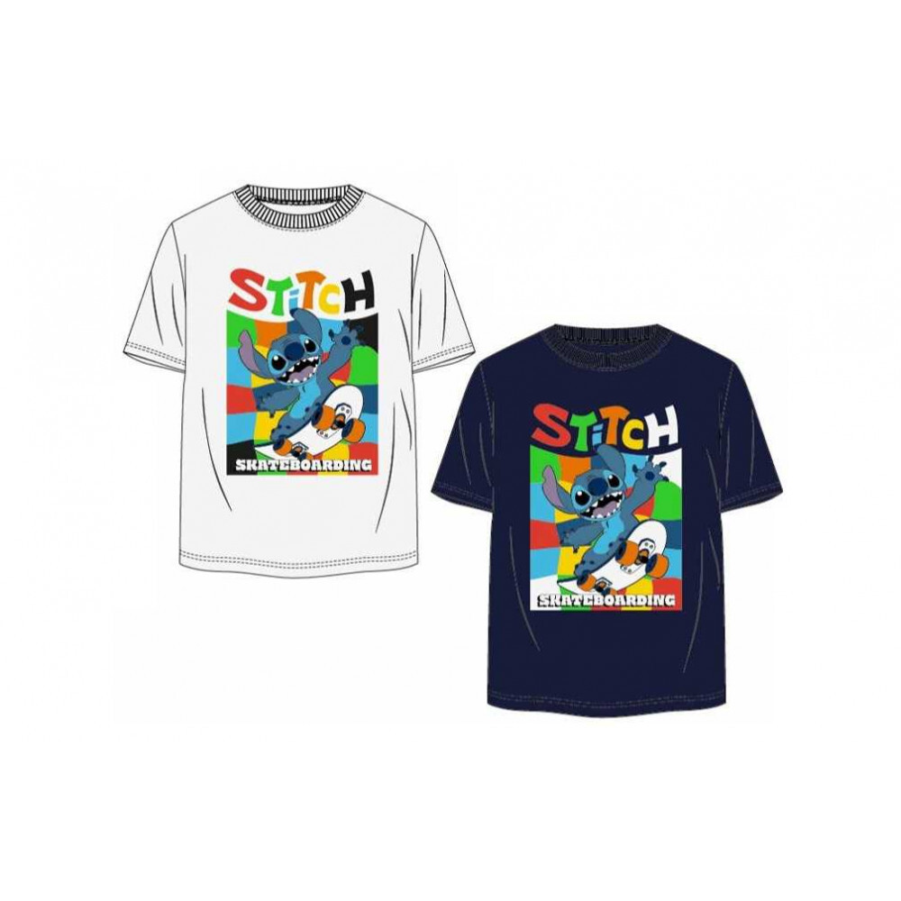 Setino Chlapčenské tričko Stitch - biele Veľkosť - deti: 104