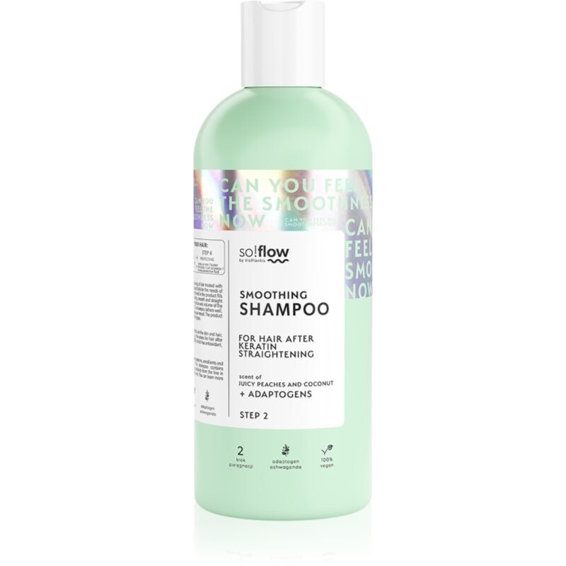 so!flow After Keratin Straightering uhladzujúci šampón 400 ml
