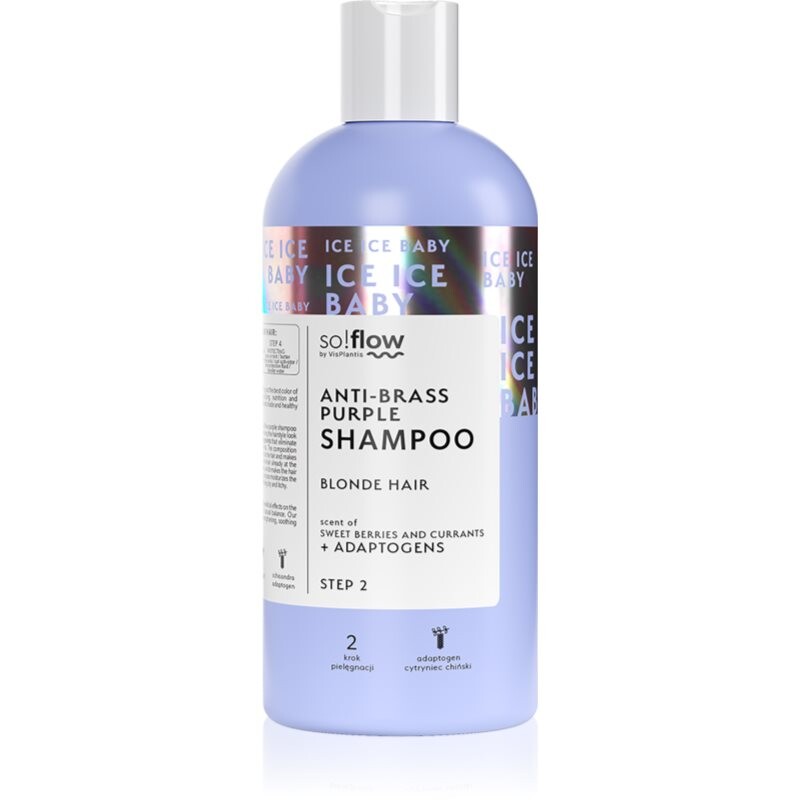 so!flow Cooling fialový šampón neutralizujúci žlté tóny 300 ml