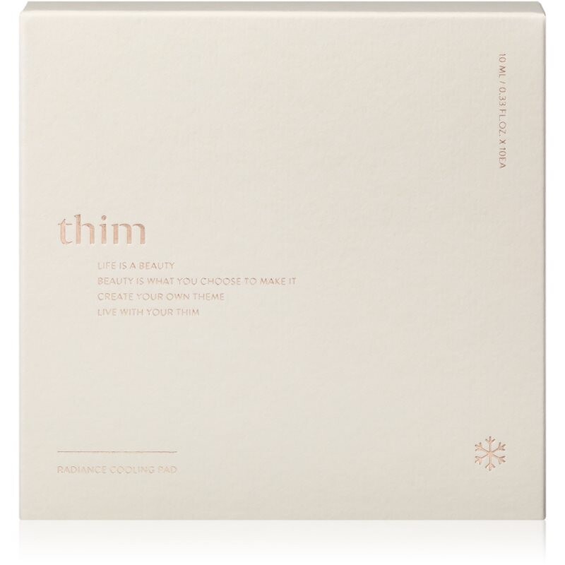 thim Radiance Cooling Pad tonizačné vankúšiky s chladivým účinkom 10 ks