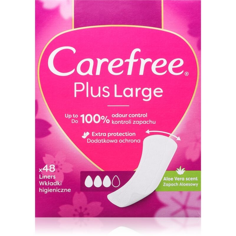 Carefree Plus Large Aloe slipové vložky s aloe vera 48 ks