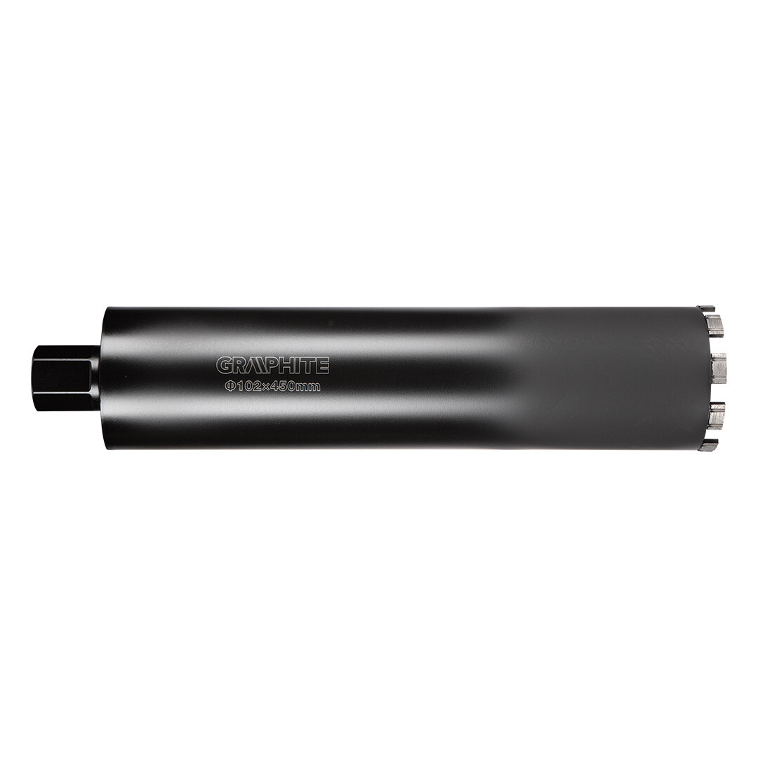 GRAPHITE Diamantový jadrový vrták 58G540 102 × 450 mm × 9T 57H862