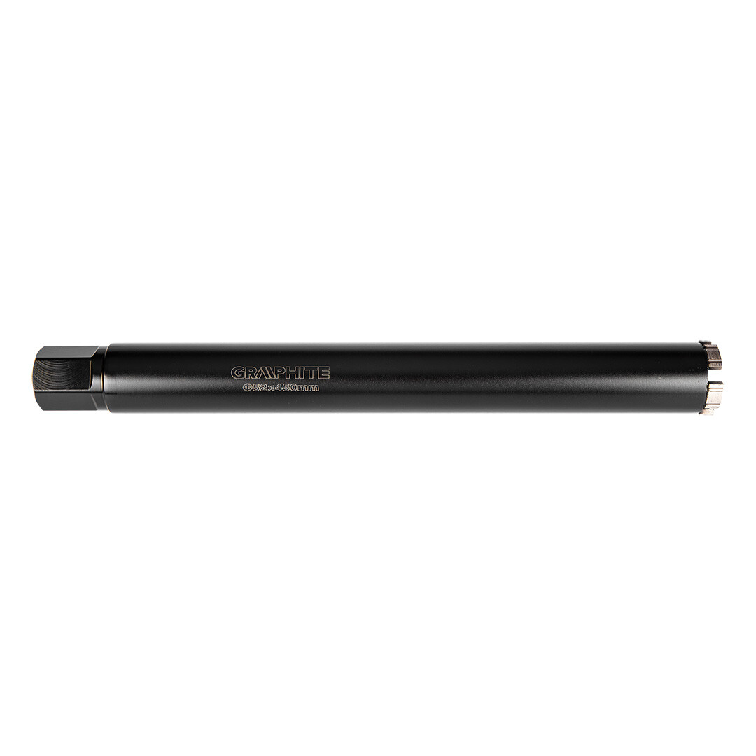 GRAPHITE Diamantový jadrový vrták 58G540 52 × 450 mm × 5T 57H858
