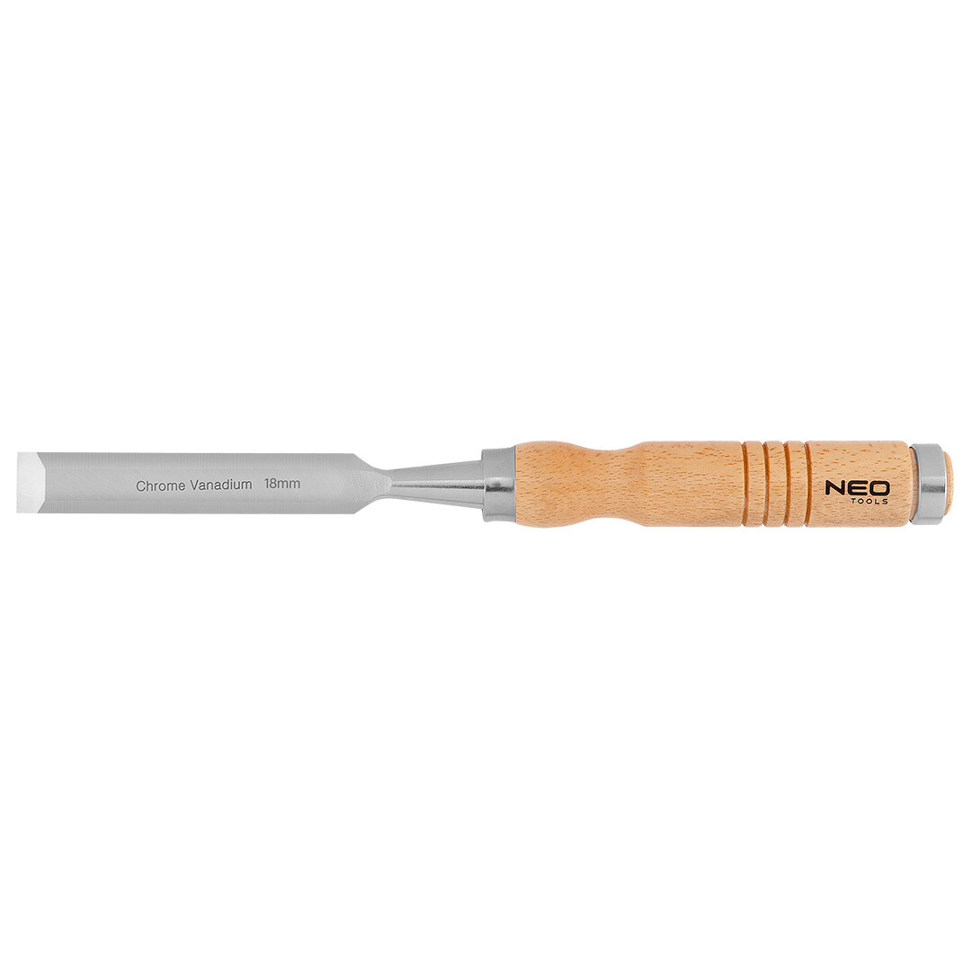 NEO TOOLS Dláto 18 mm, CRV, drevená rukoväť 37-818