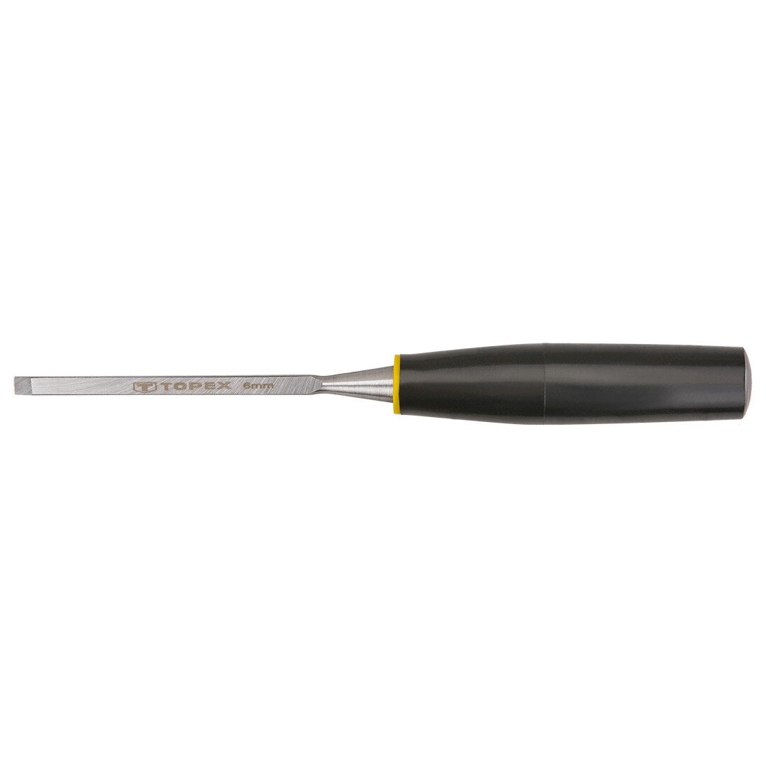 TOPEX Dláto ploché, 6 mm, plastová rúčka 09A106