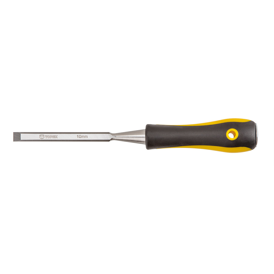 TOPEX Dláto, 10 mm, CrV, bi-materiálne rukoväť 09A410