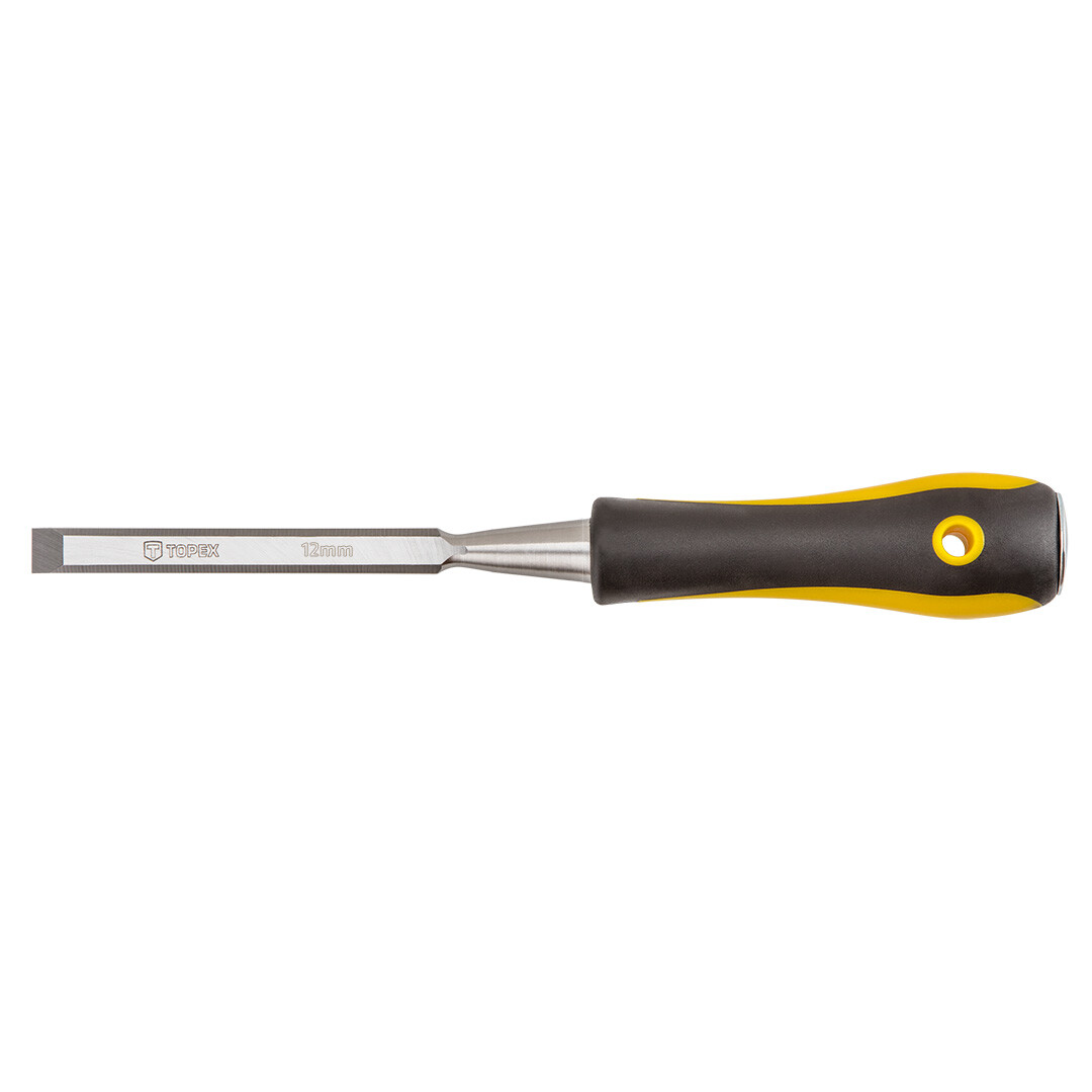 TOPEX Dláto, 12 mm, CrV, bi-materiálne rukoväť 09A412