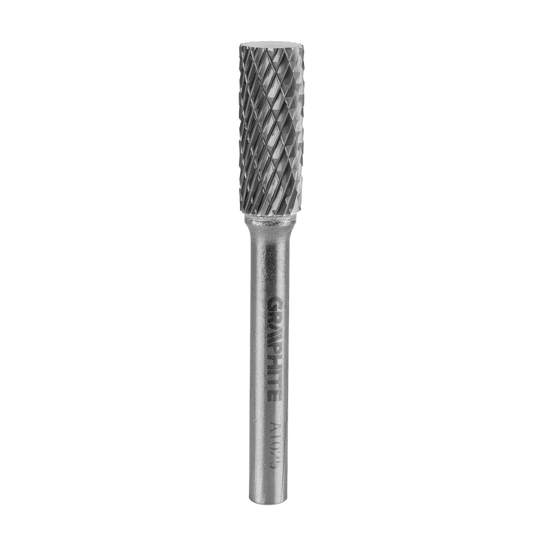 GRAPHITE HM fréza na kov, typ A (valcová), 10 x 25 mm, stopka 6 x 45 mm 55H352