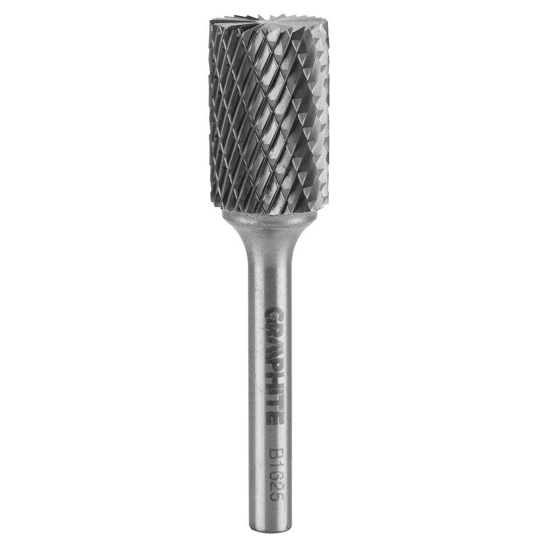 GRAPHITE HM fréza na rezanie kovov, typ B (špirálová, ozubená), 16 x 25 mm, stopka 6 x 45 mm 55H359