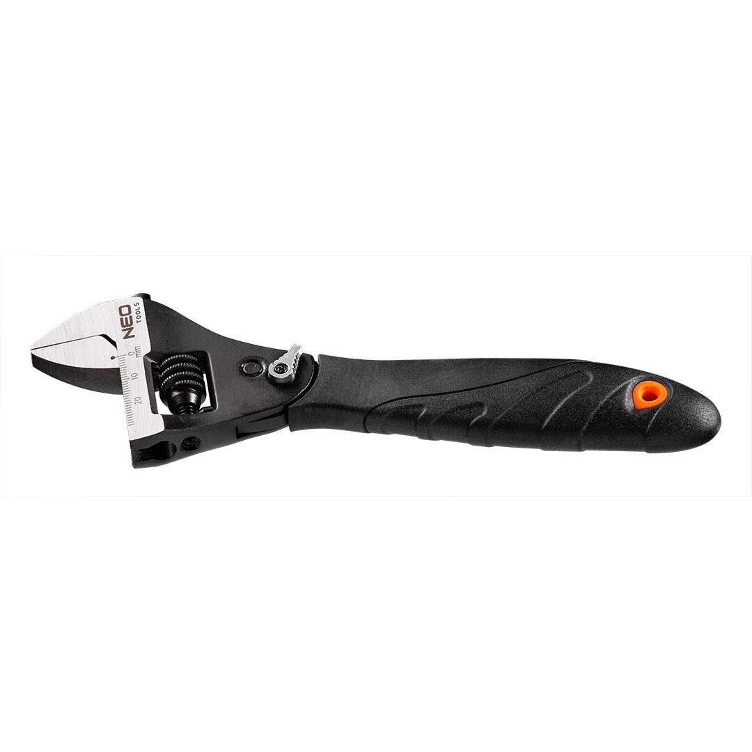 NEO TOOLS Nastaviteľný kľúč s račňou 200mm 03-017