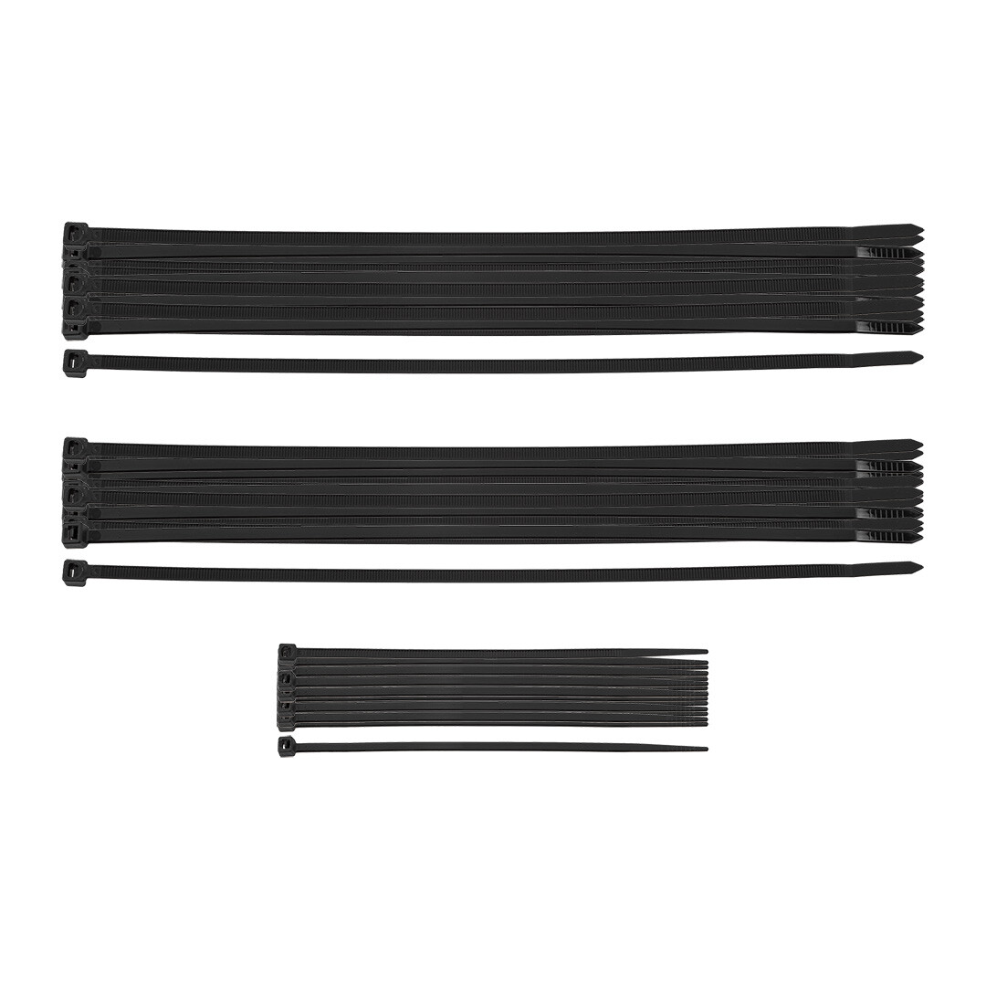 NEO TOOLS EXTRÉMNE čierne zipsy sada 75 ks. 01-672