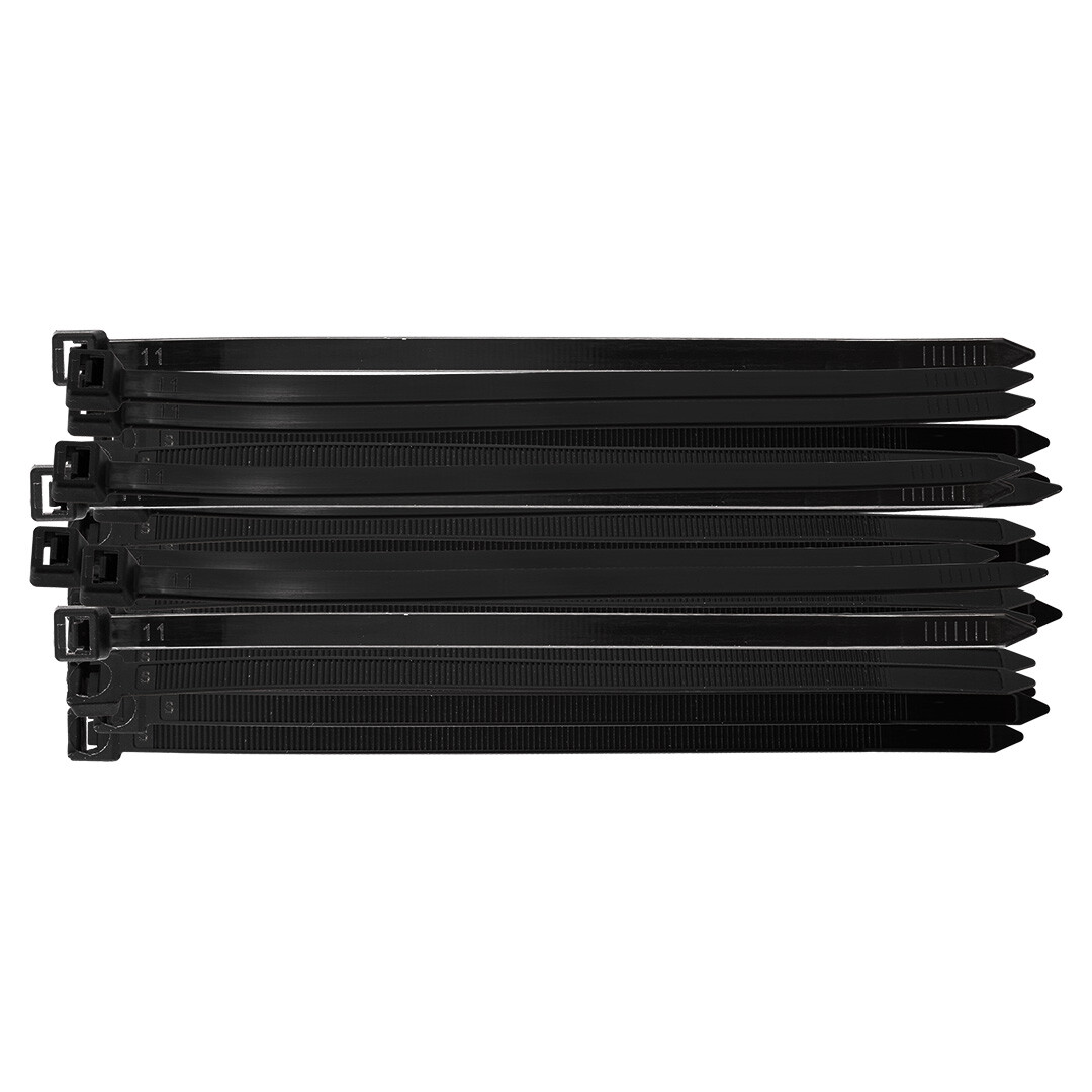 NEO TOOLS EXTRÉMNE zipsy 7,6 × 200 mm, čierne, 50 ks. 01-638