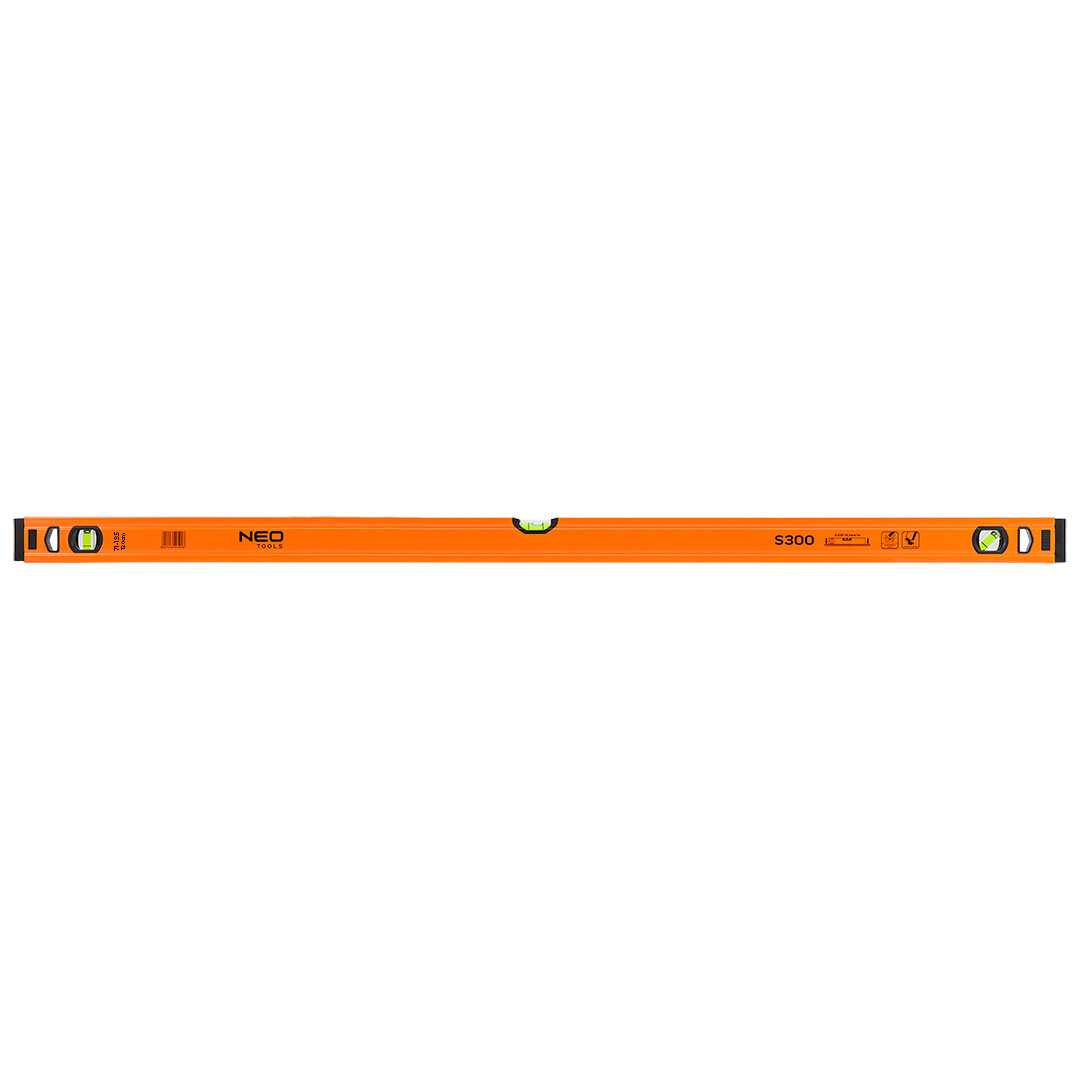 NEO TOOLS Hliníková vodováha S 300, 3 libelly, 120 cm 71-135