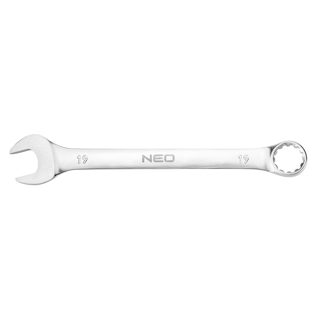 NEO TOOLS Kľúč očkoplochý 19 x 230 mm, CrV, DIN3113 09-663