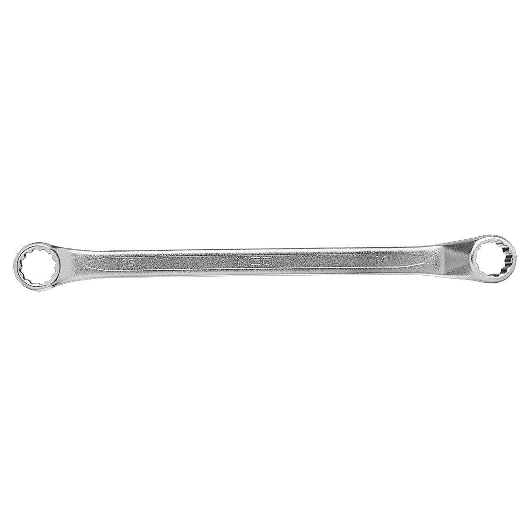 NEO TOOLS Kľúč očkový vyhnutý 14 x 15 mm 09-914