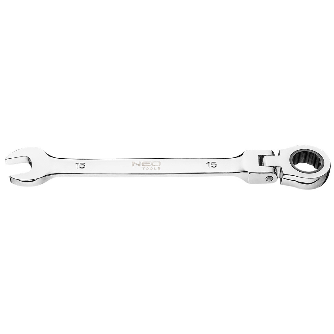 NEO TOOLS Kľúč račňový s kĺbom 15 x 220 mm 09-057