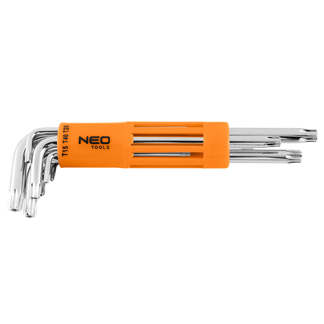 NEO TOOLS Kľúče torxové, dlhé T10-T50, súprava 8 ks 09-524