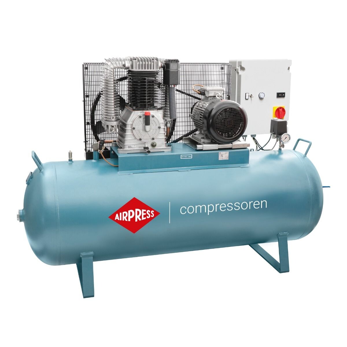 Kompresor dvojpiestový K 500-1500S 14 bar 10 HP/7.5 kW 400V 644 l/min 500 l - pripojenie hviezda-trojuholník