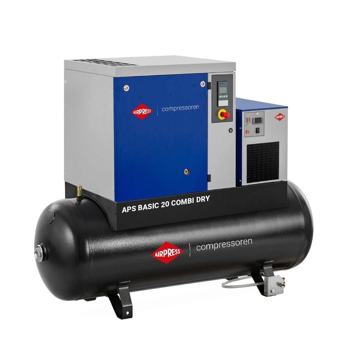 Skrutkový kompresor APS 20 Basic Combi Dry 13 bar 20 HP/15 kW 1332 l/min 500 l