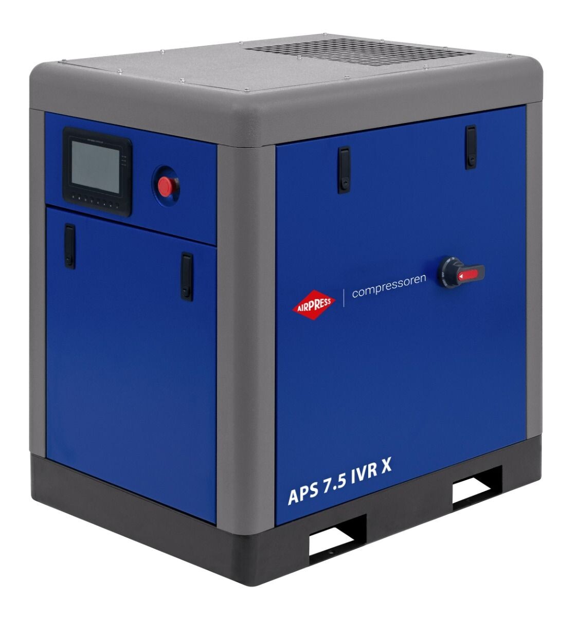 Skrutkový kompresor APS 7,5 IVR X 10 bar 7,5 KM/5,5 kW 170-760 l/min