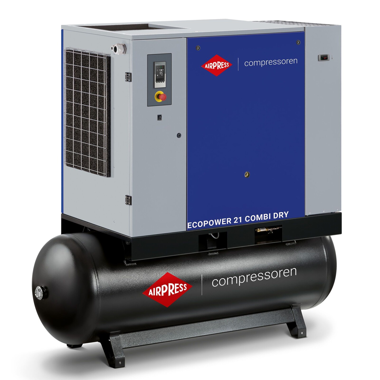 Skrutkový kompresor EcoPower 20B Combi Dry 10 bar 20 HP/15 kW 2310 l/min 500 l