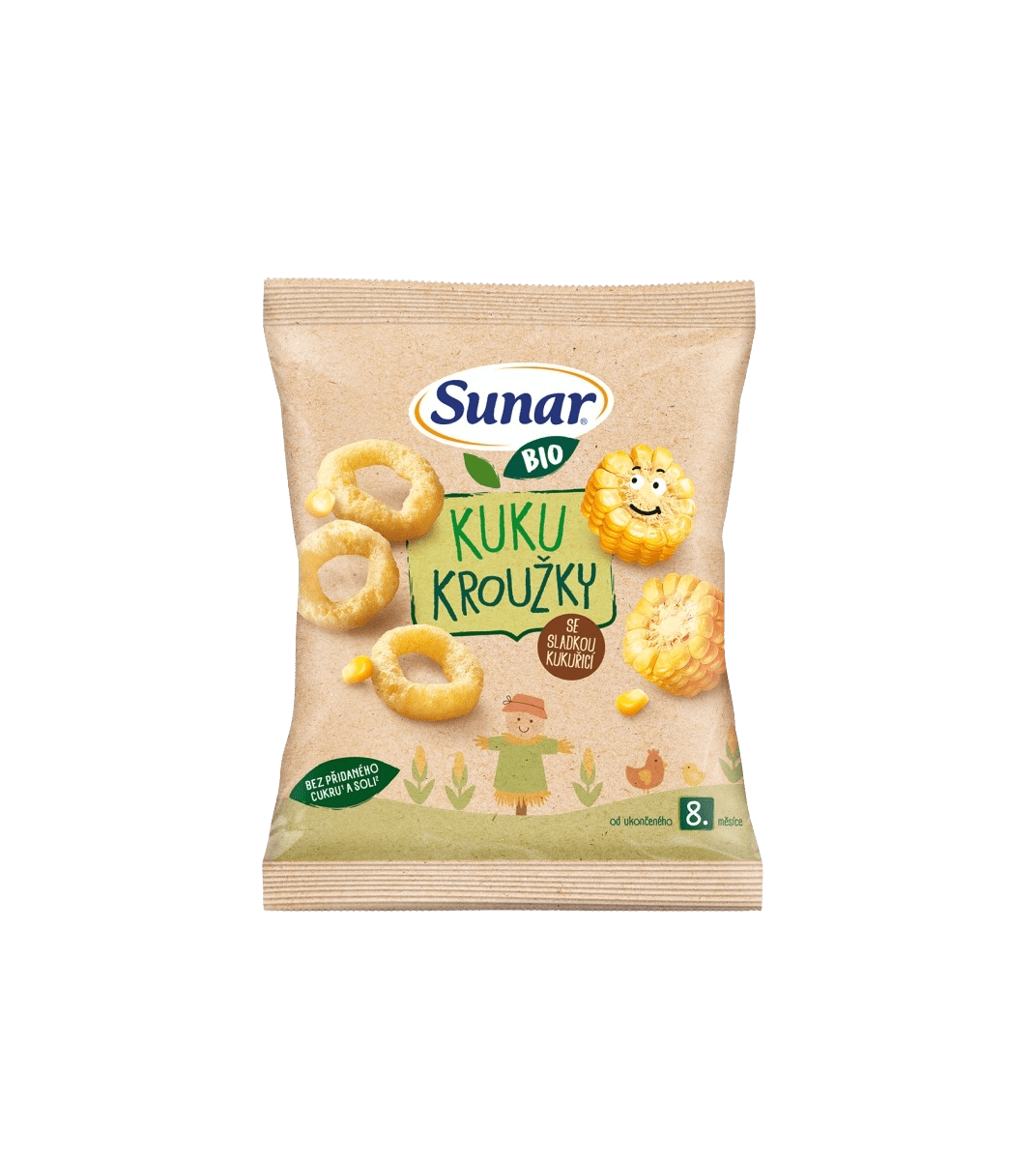 SUNAR BIO Detské chrumky Kuku krúžky 9m+, 20 g