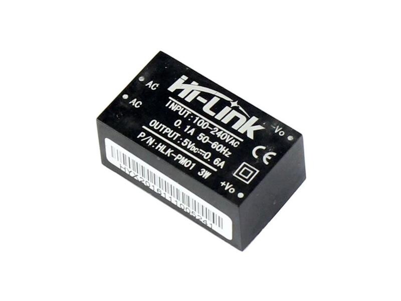 Spínaný zdroj HLK-PM01 – 5V / 0,6A / 3W
