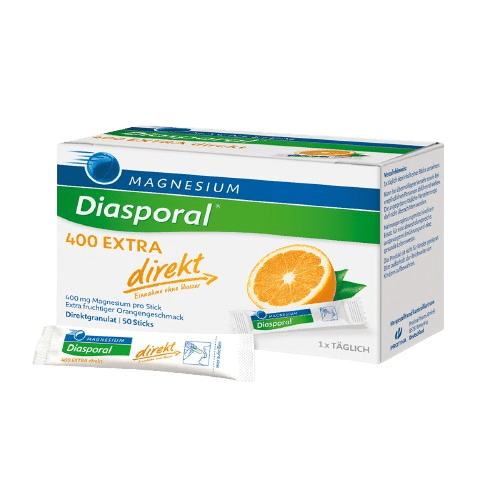 MAGNESIUM-DIASPORAL 400 EXTRA direkt, pomaranč 50 vrecúšok