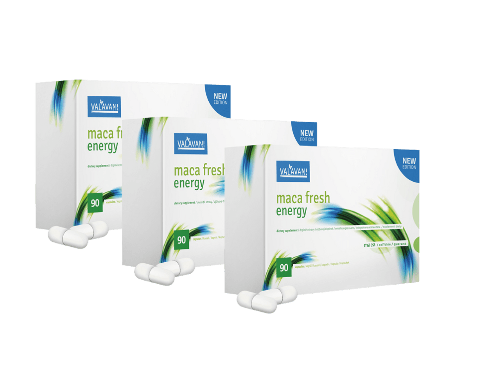 VALAVANI Maca fresh Energy 2+1 ZDARMA ( 270 kapsúl )