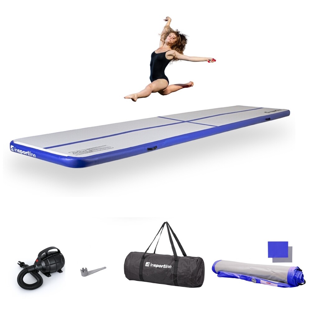 inSPORTline Airstunt 500x100x10 cm biely s elektrickou pumpou