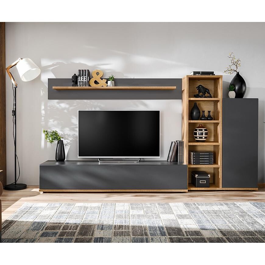 Obývacia stena Silk 3 Anwt Sk3 Antracit/Wotan