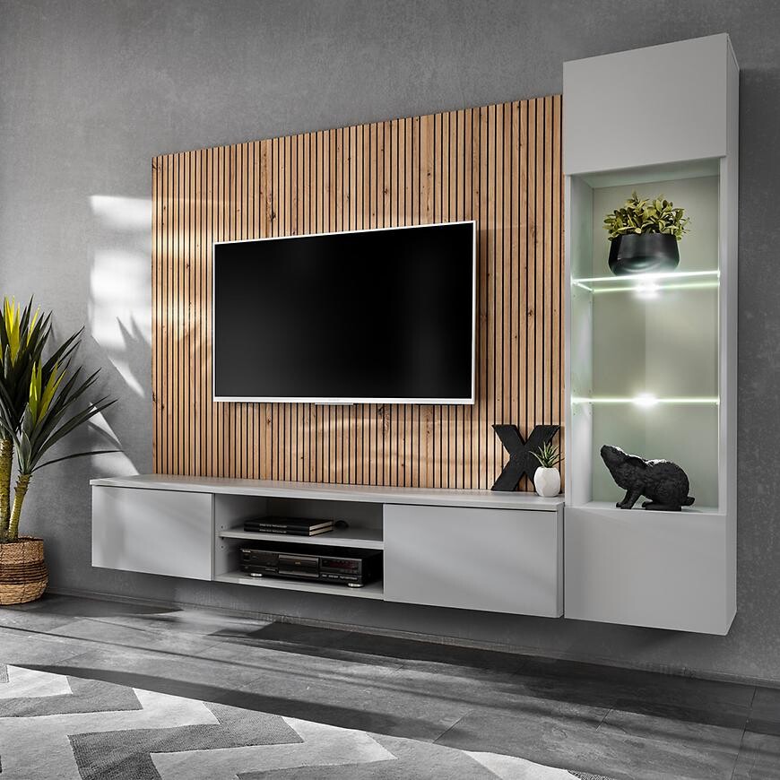 Obývacia stena Xari Pgas Xr L Perla Gray/Artisan