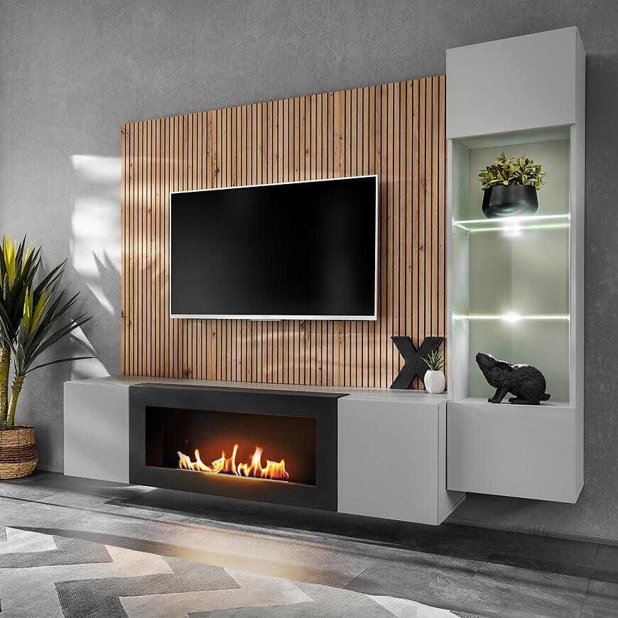 Obývacia stena Xari Pgas Xr L-K Perla Gray/Artisan